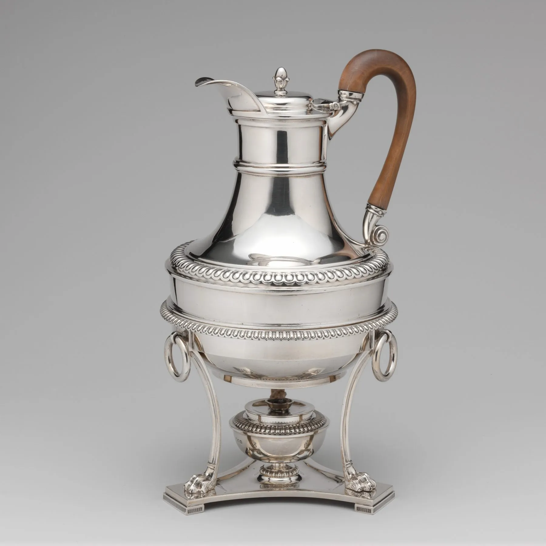 Paul Storr silver hot water jug, London 1807